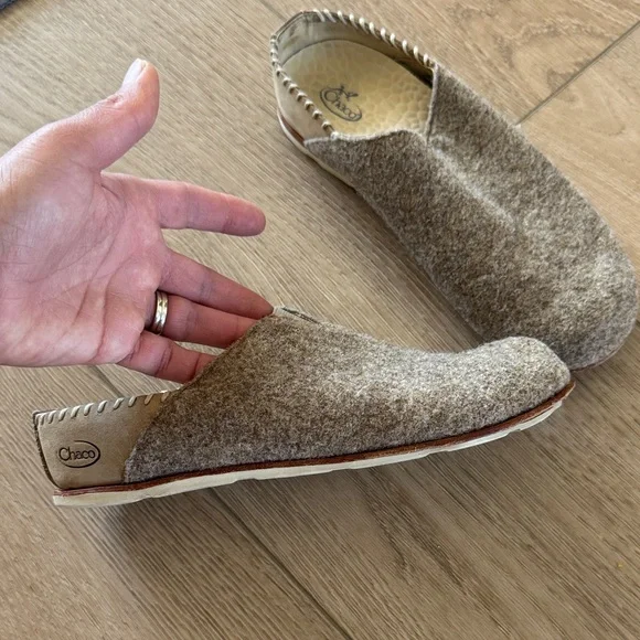 Chaco Wool Harper Mink Tan Slip-On Shoes 7.5 women’s - Picture 3 of 5